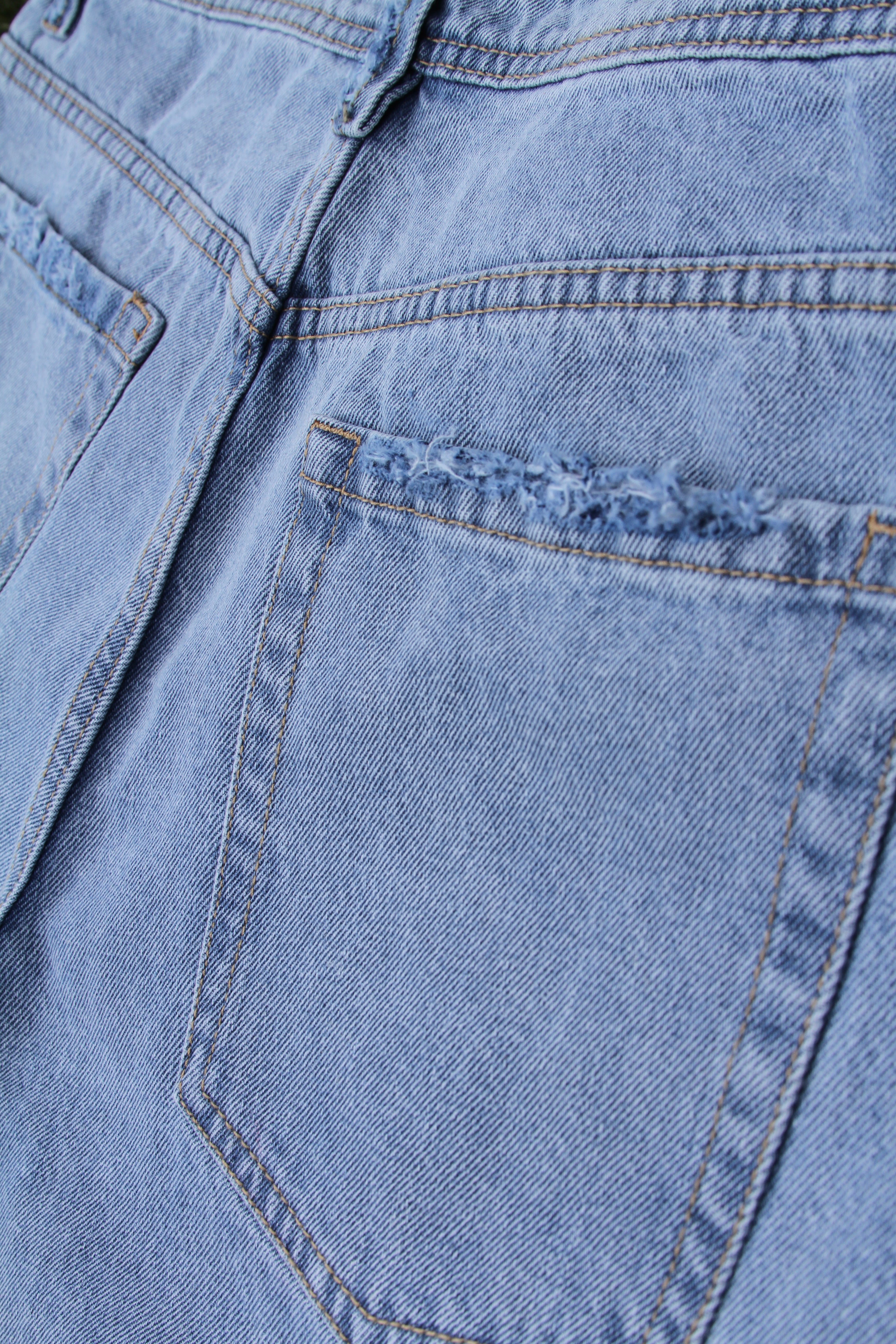 "Light Denim" Jorts