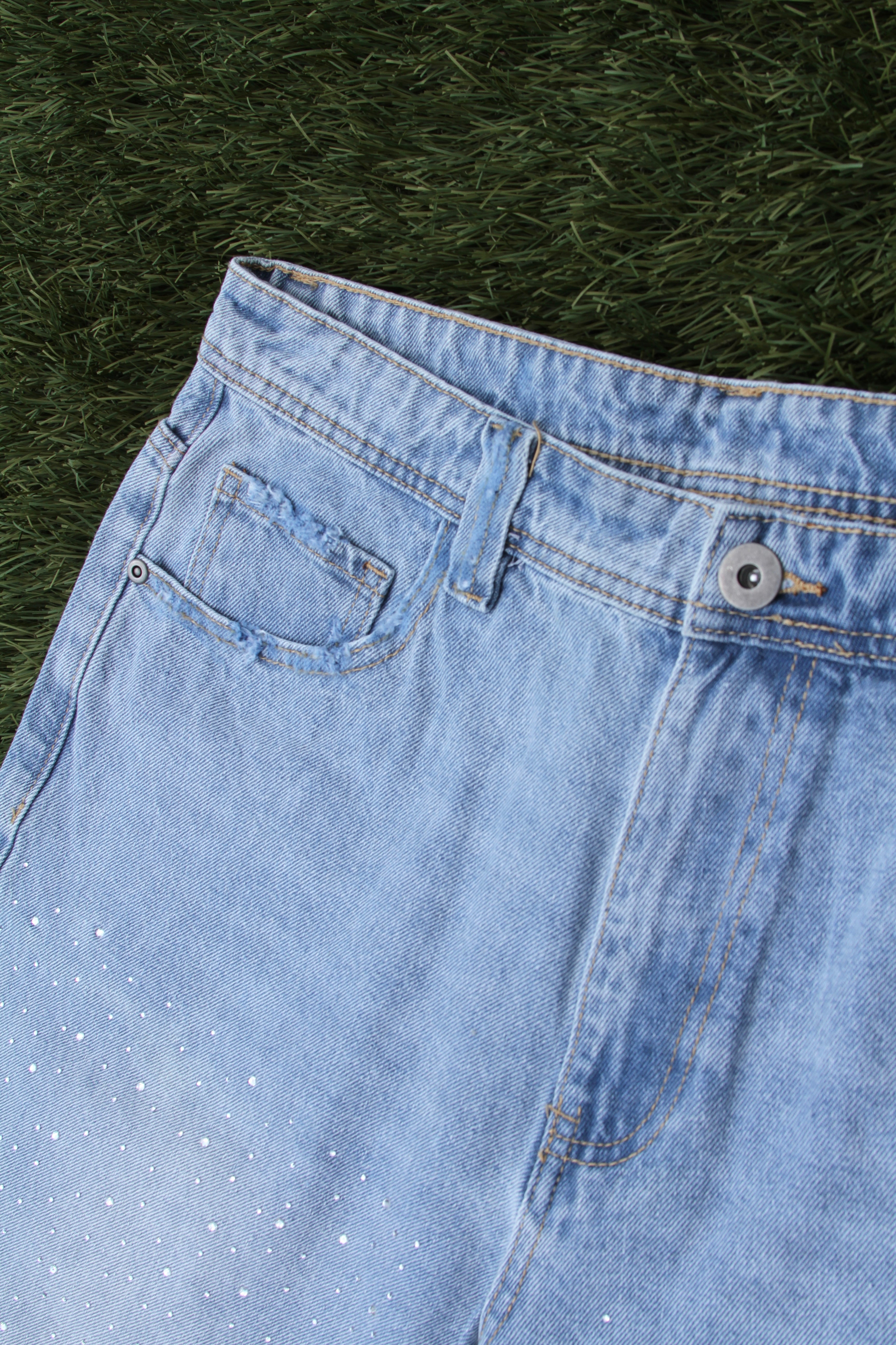 "Light Denim" Jorts